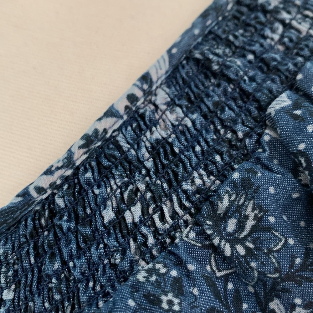 Torrid Chambray Puff Sleeve Smocked Dress - Picture 10 of 14